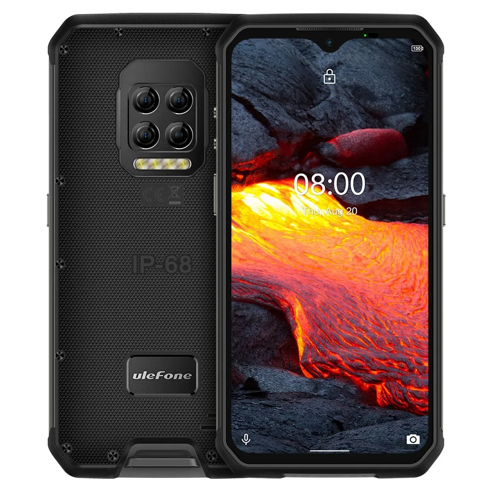 Global VersionUlefone Armor 9E Android 10 Rugged Phone Helio P90 8GB+128GB 2.4G+5G WIFI Mobilene 6600mAh 64MP Camera Smartphone