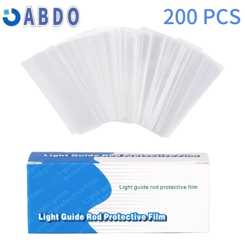 

Light Guide Rod Protective Film Dental Curing Light LED Head Protect Cover Dentistry Disposable Consumable Materials 200 Pcs/Box