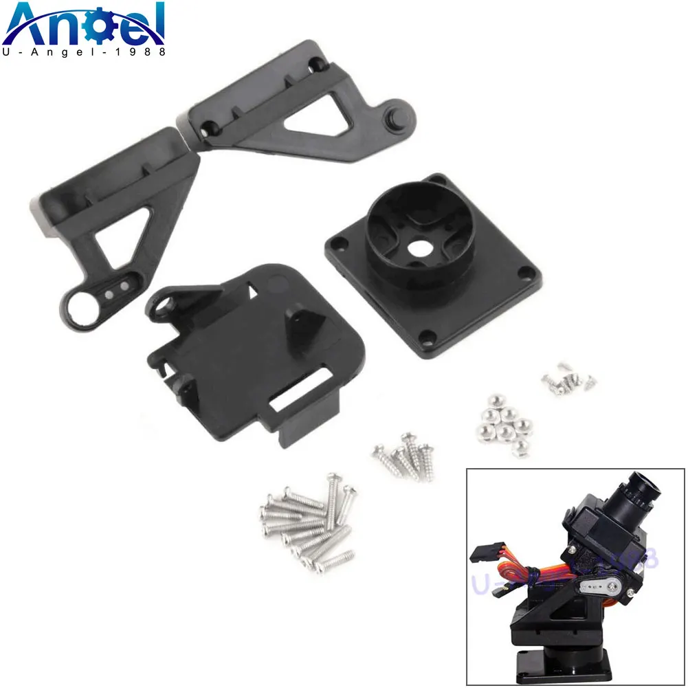

Rc Servo Bracket PT Pan/Tilt Camera Platform Anti-Vibration Camera Mount For Aircraft FPV Dedicated Nylon PTZ For 9G SG90 MG90S
