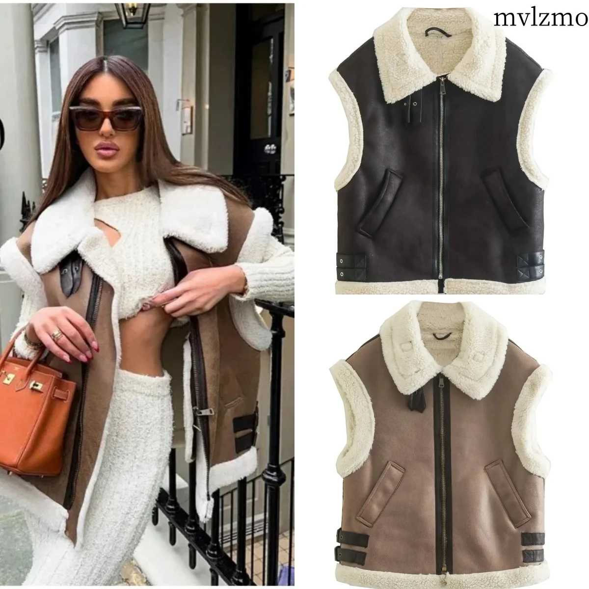 Новинка 2024 осень/зима женская новая модная повседневная майка-поло на молнии с