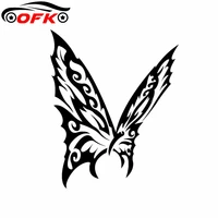 cool butterfly hollowed out vinyl decal nifty car sticker blacksilver 16cm13cm
