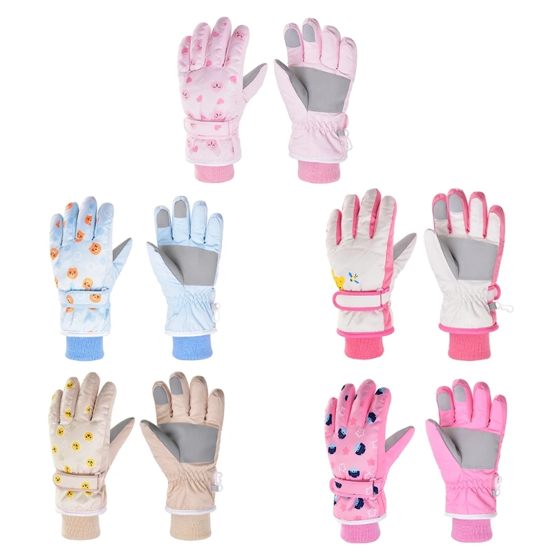 

Winter Warm Snowboarding Ski Gloves Kids Boys Girls Waterproof Windproof Mittens