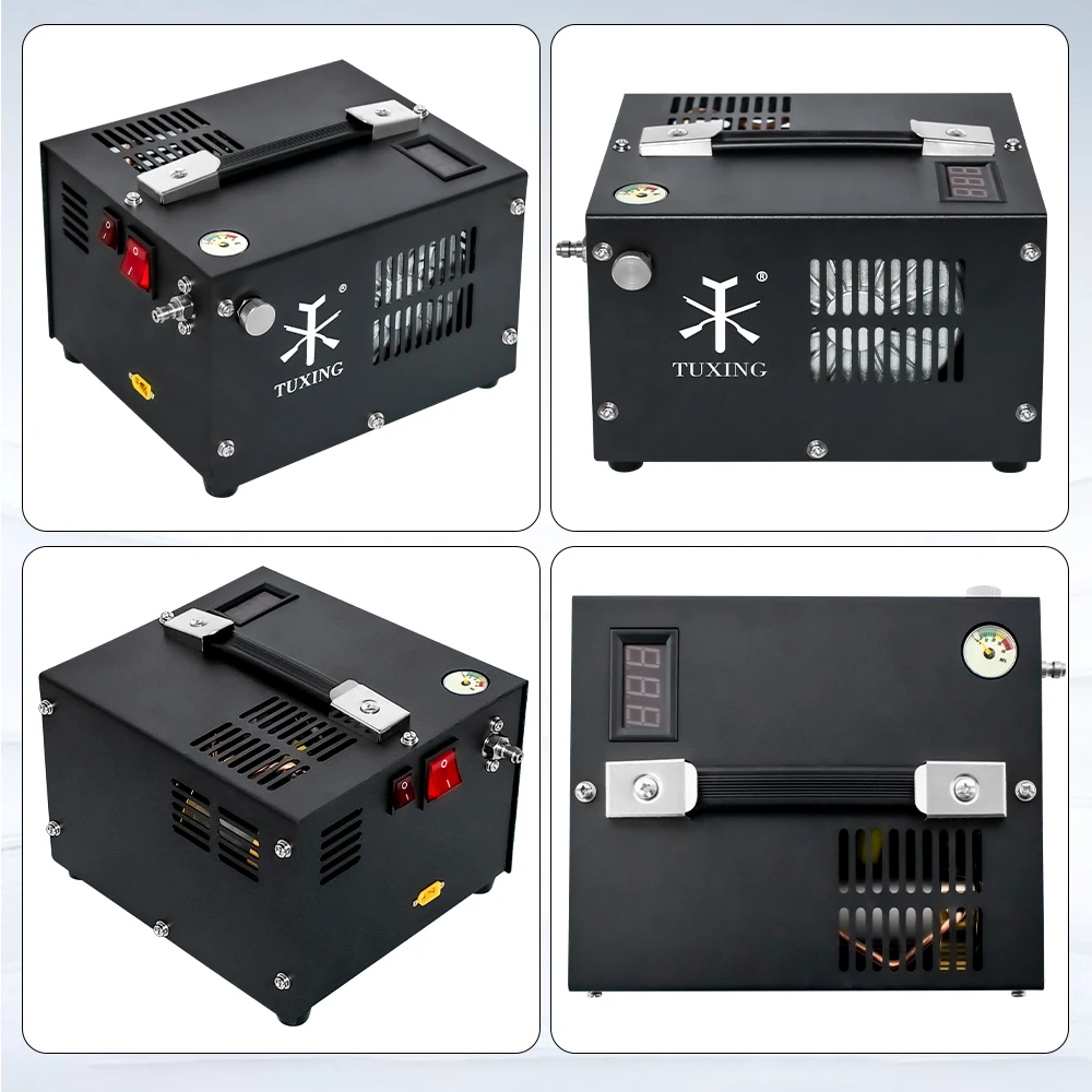 Воздушный компрессор TUXING TXES061 PCP 4500Psi 300Bar высокого давления с трансформатором 12 В