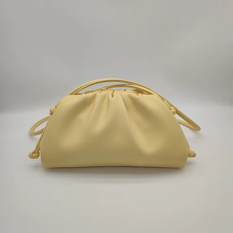 Женская сумочка из синтетической кожи Y2k, маленькая цветная мягкая сумка через плечо с изображением облаков