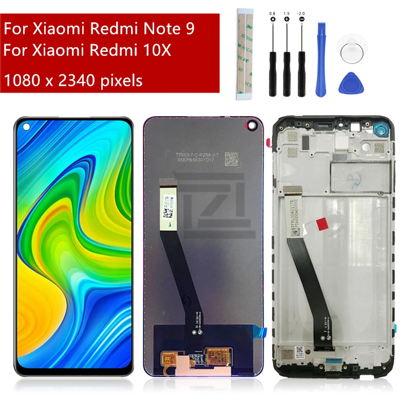 For Xiaomi Redmi Note 9 LCD Touch Screen Digitizer Assembly For Redmi Note9 lcd display For Redmi 10X 4G LCD Replacement 6.53''