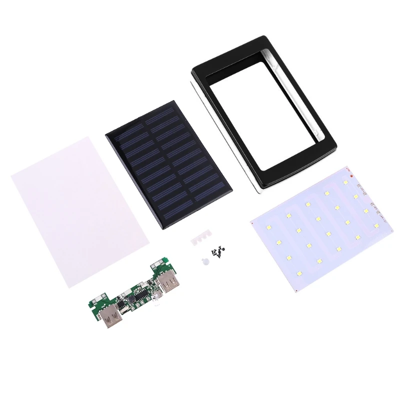 

18650 Solar Power Bank for CASE DIY Box Dual USB Kit Power Supply for Mobile Phones Mp3 Multiple for PROTECTION Plug and
