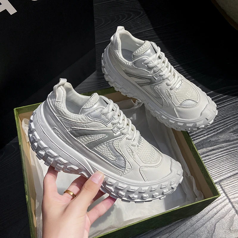 

Platform Sports Shoes Women's Summer 2022 Sneakers Sneakers Couple Man Baskets Woman Tennis Running White Casual Trendyol Mesh