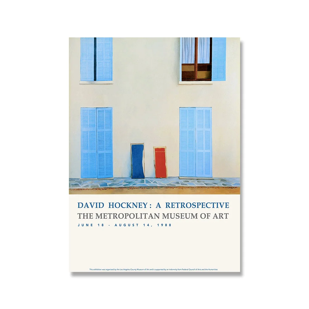 

David Hockney Terrace posters and prints Canvas Painting Wall Art Picture Nordic Decoration Home Decor Quadro