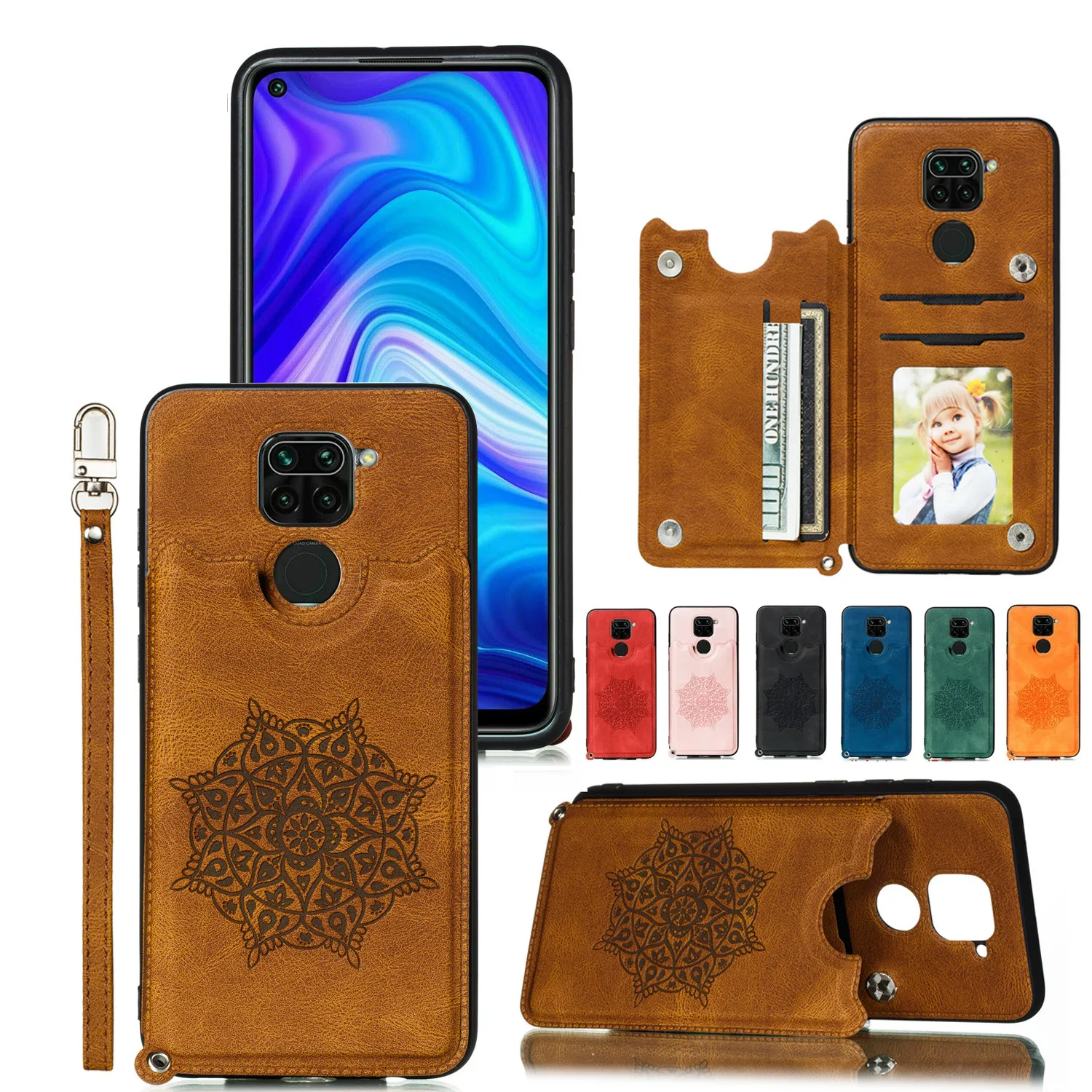 

Кожаный чехол-бумажник с откидной крышкой для Xiaomi Poco X3 NFC X4 M3 11T 12 11 Lite 10T Redmi Note 11S 10S 9S 9 8 Pro 7 8T 9T 9A 9C, Чехол для карт