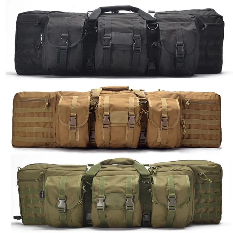 

Tactical double gun bag military Moller gun rifle bag sniper air gun holster backpack hunting gun bag 98CM 108CM 142CM