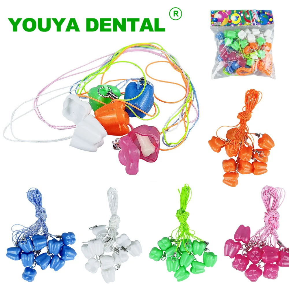 

50pcs Baby Tooth Box Tooth Shape Kids Milk Teeth Storage Boxes Save Souvenir Case Organizer Container Newborn Gift
