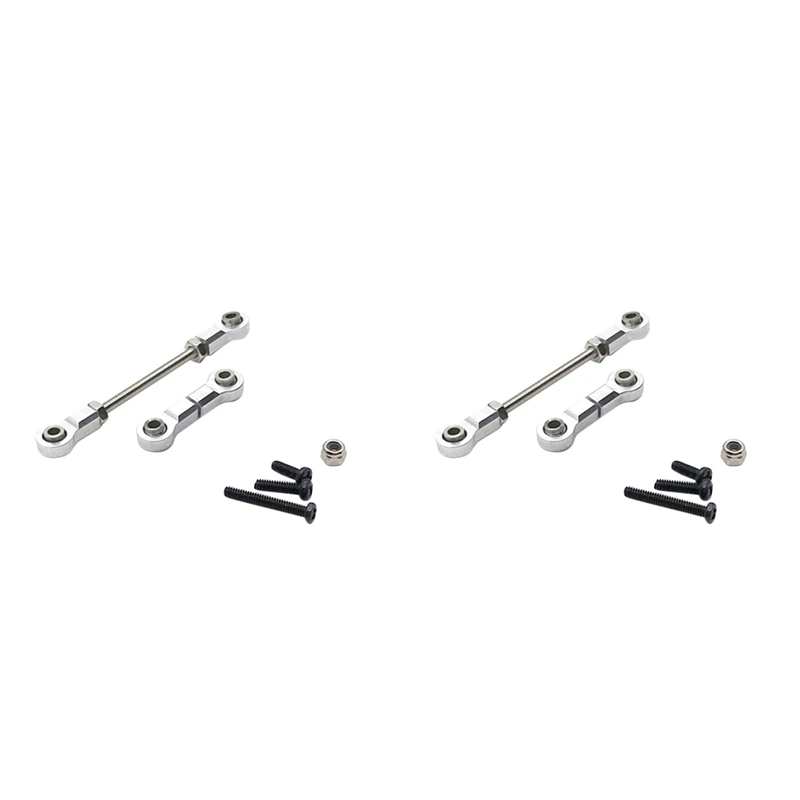 

2X Металлический сервопривод, звеньевой стержень, звеньевой стержень для Wltoys K969 K979 K989 284131, Φ 1/28, 2