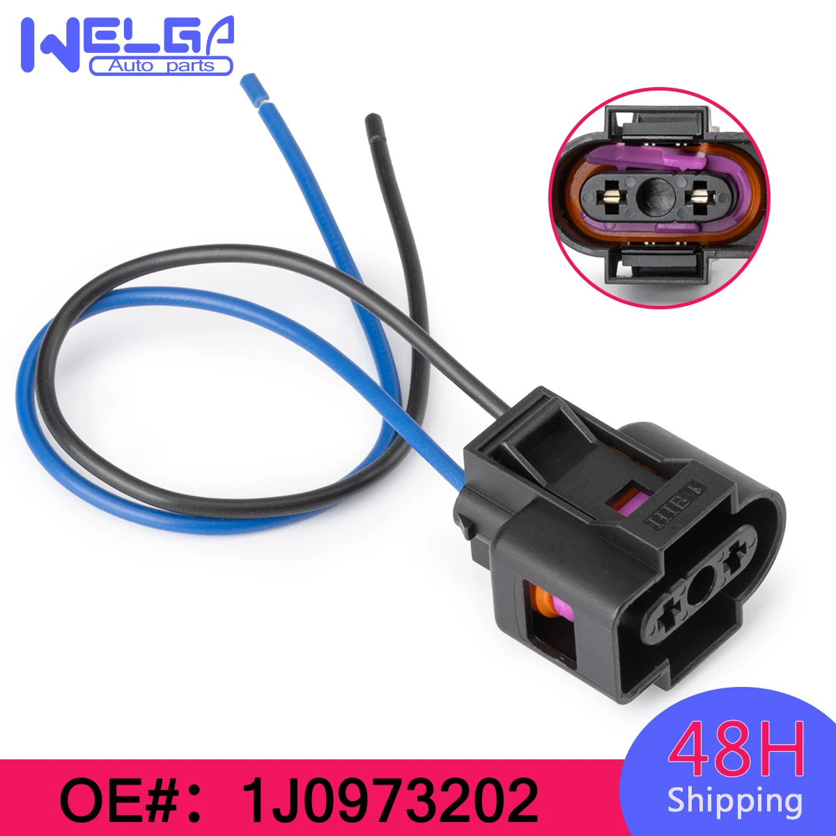 1/2 шт. 2-контактный разъем для датчика жидкости шайбы резервуар охлаждающей Audi VW