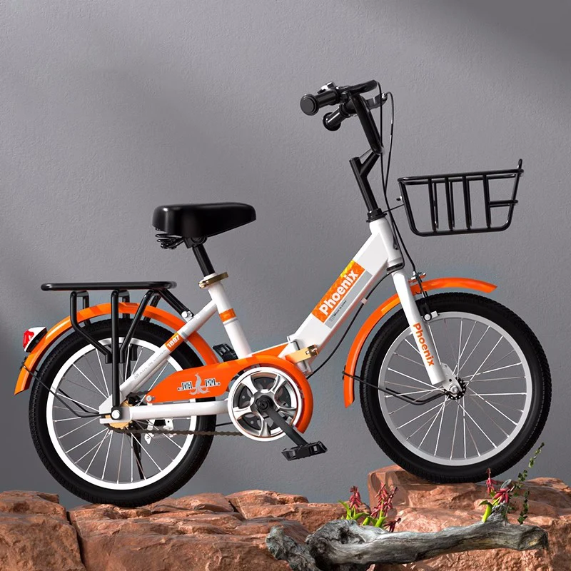 Bicicleta de carretera plegable con engranaje fijo para niños, accesorios de bicicleta...