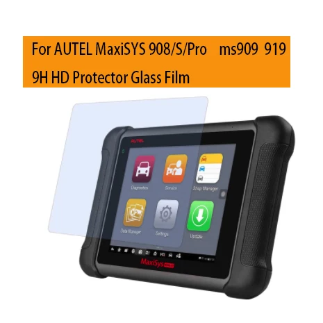 2 шт., защитная пленка 9H HD для AUTEL MaxiSYS MS908 S PRO MS908P / MS909 MS919, пленка из закаленного стекла 2 шт., защитная пленка 9H HD для AUTEL MaxiSYS MS908 S PRO MS908P / MS909 MS919, пленка из закаленного стекла