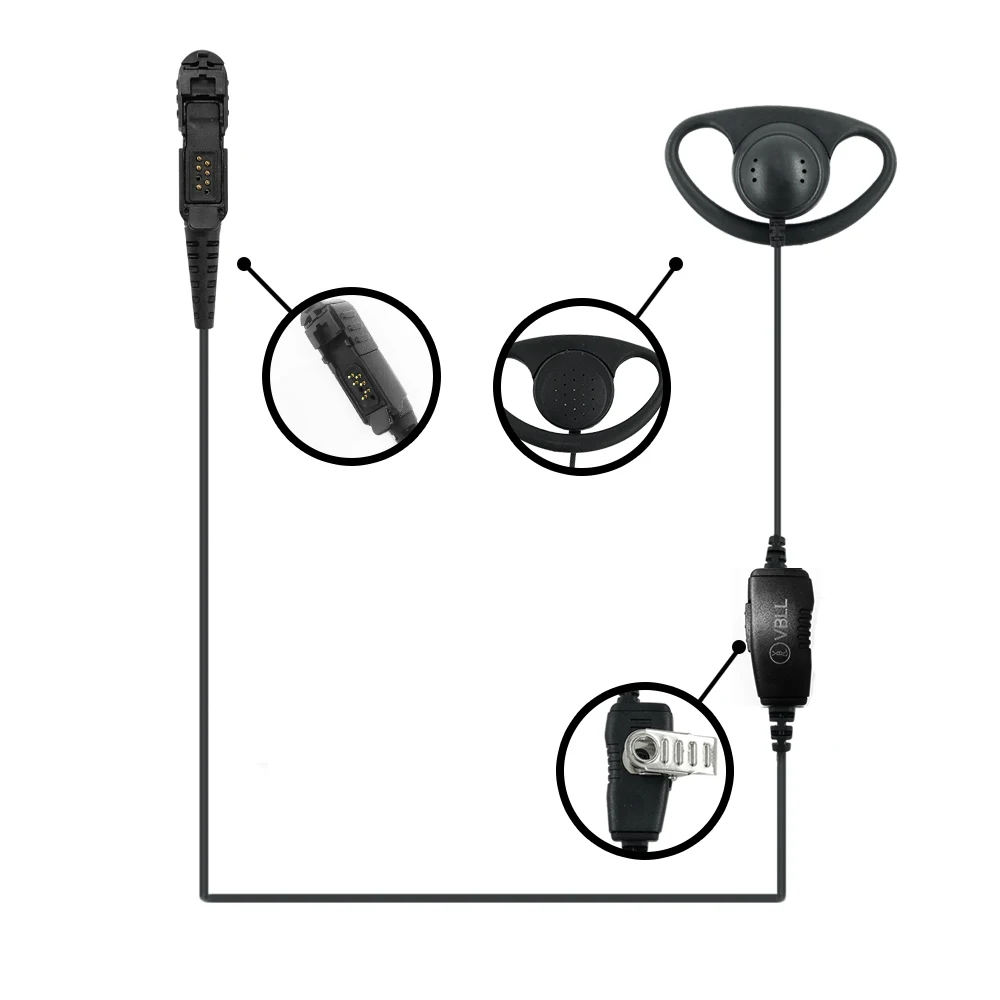 Рисунок 3 - D-образный PTT Микрофон Earhook