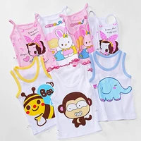 summer tank tops for girls cartoon underwear young teens in lingerie cotton sport crop top for kids boys children undershirts