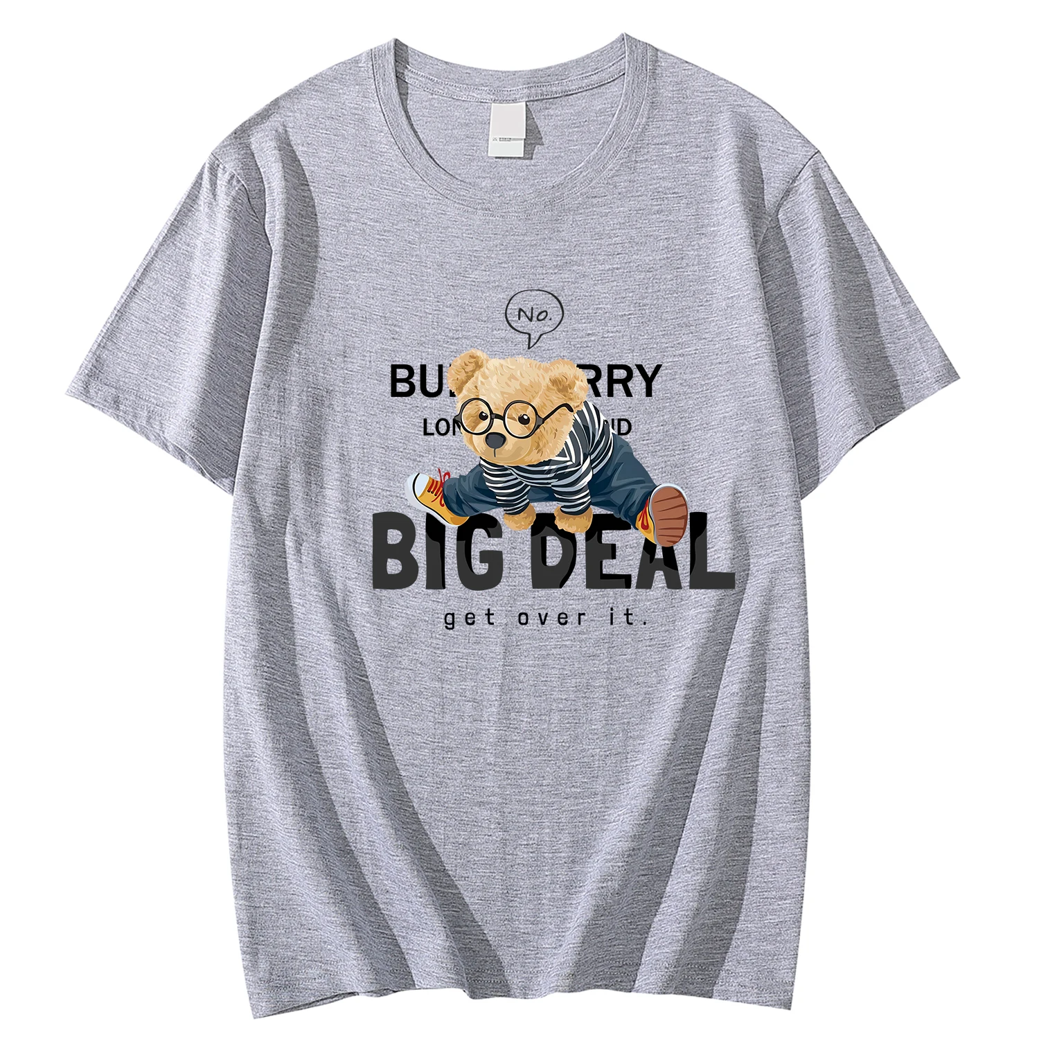 

2023 Design Exercise Bear T-shirt Men's BoysShort Sleeve Tee Street Pure Cotton High-Quality Summer Oversized Top Coat Free Mail