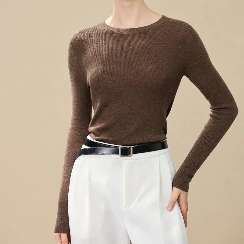 

Осенне-зимний женский темпераментный свитер на подкладе женский свитер верхний облегающий плотный вязаный Топ Высококачественный шерстяной свитер