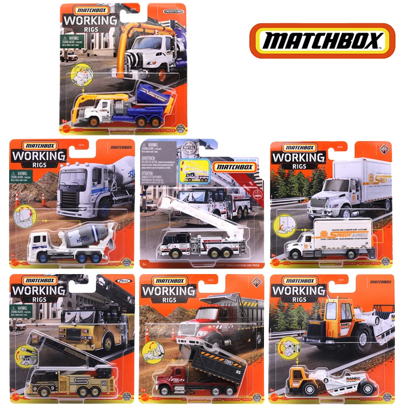 

Matchbox N3242 Working Rigs International Mv Box Truck Mbx Mobile Crane Road Grader Durastar Truck Metal Diecast Model Car Toy