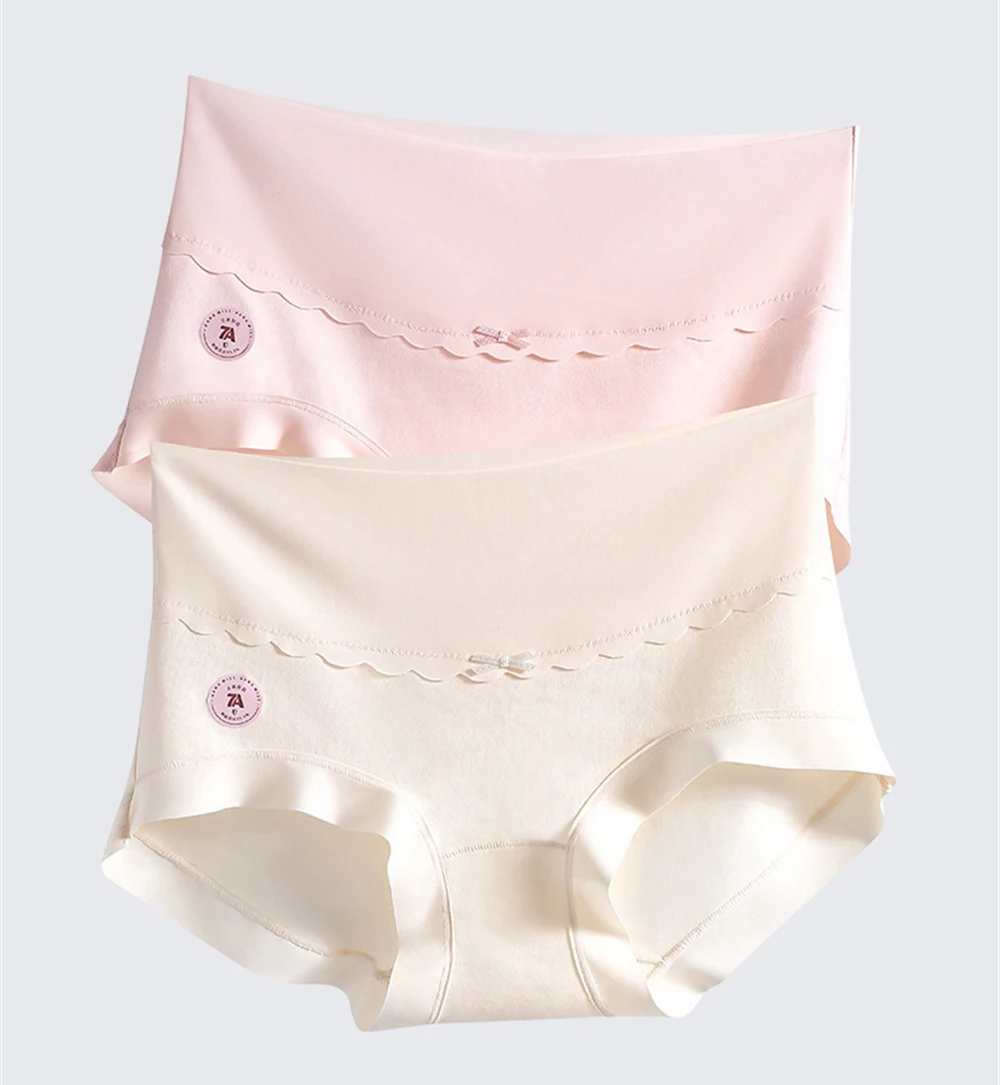 Женское хлопковое нижнее белье с высокой талией бесшовные трусы для живота