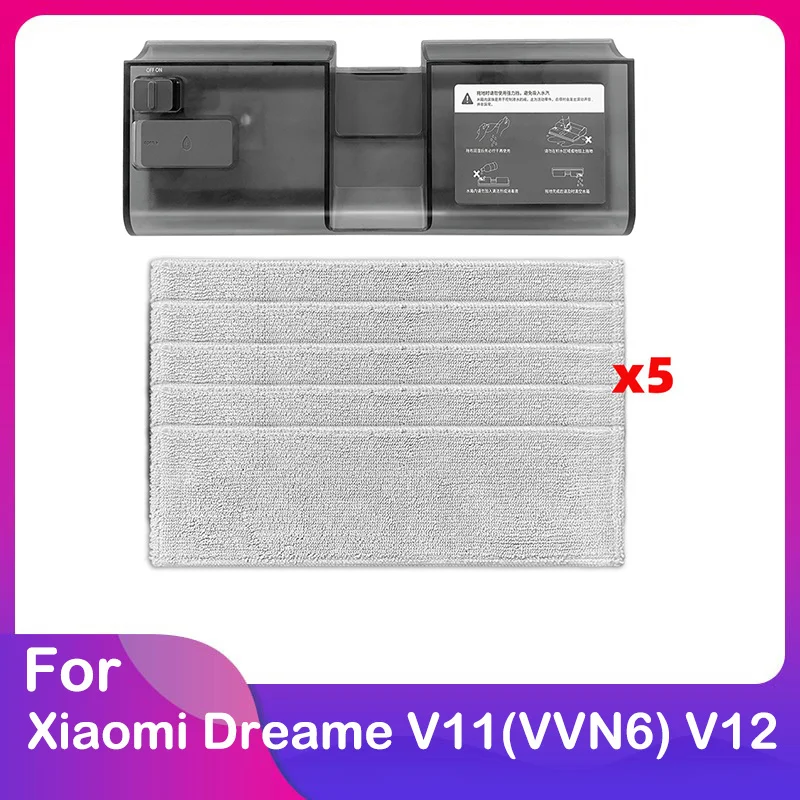 

For Xiaomi Mijia Dreame V11 VVN6 V12 Cordless Stick Vacuum Cleaner Water Tank Mop Rag Cloth Kit Accessories Parts Spare