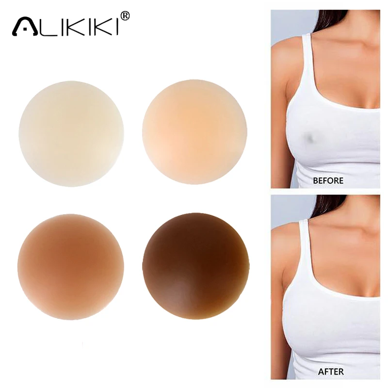 

Наклейки на грудь, силиконовые накладки на соски многоразовые женские накладки на грудь, невидимый бюстгальтер, Стикини клейкие накладки н...