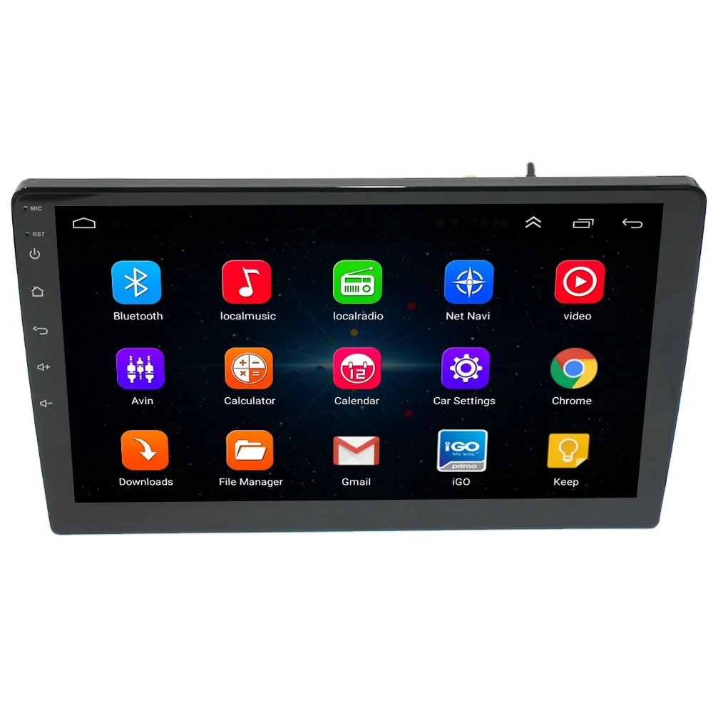 9 inch Touch Screen GPS Satellite Navigator with Map Subwoofers Car Radio DVD Player with BT GPS Navigation Video with Carplay