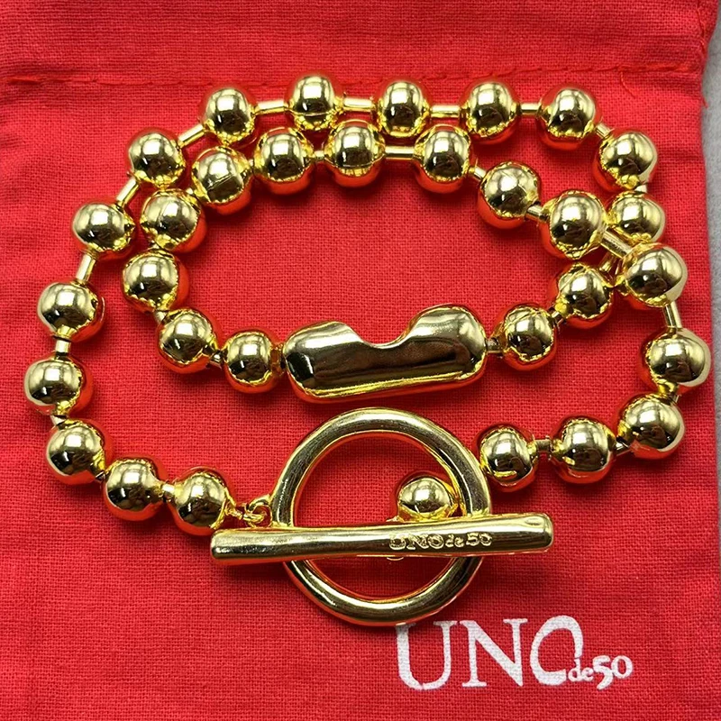 

Новинка 2023 г., unode 50, горячая Распродажа, модное изысканное ожерелье из бисера в европейском и американском стиле, Женская романтическая Подарочная сумка для ювелирных изделий