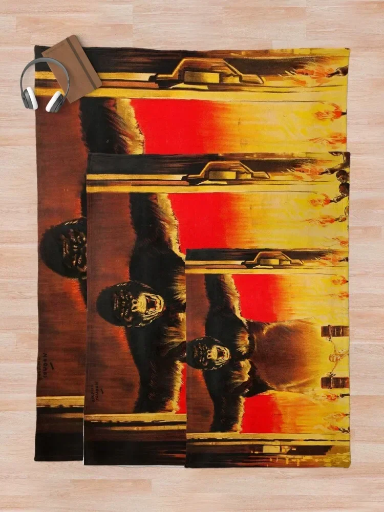 Винтажный кинопостер King Kong плед-одеяло утяжеленная Тепловая декоративная