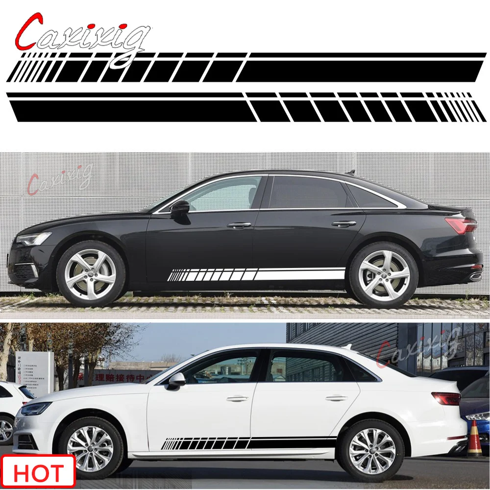 

2 шт., автомобильная виниловая наклейка на боковую юбку