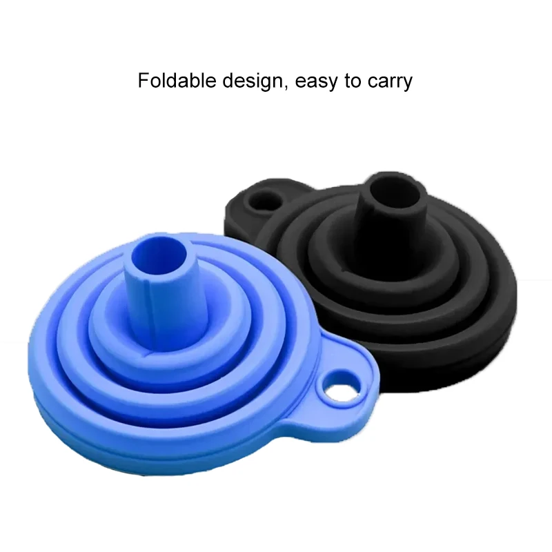 Универсальная воронка для двигателя автомобиля складные силиконовые воронки