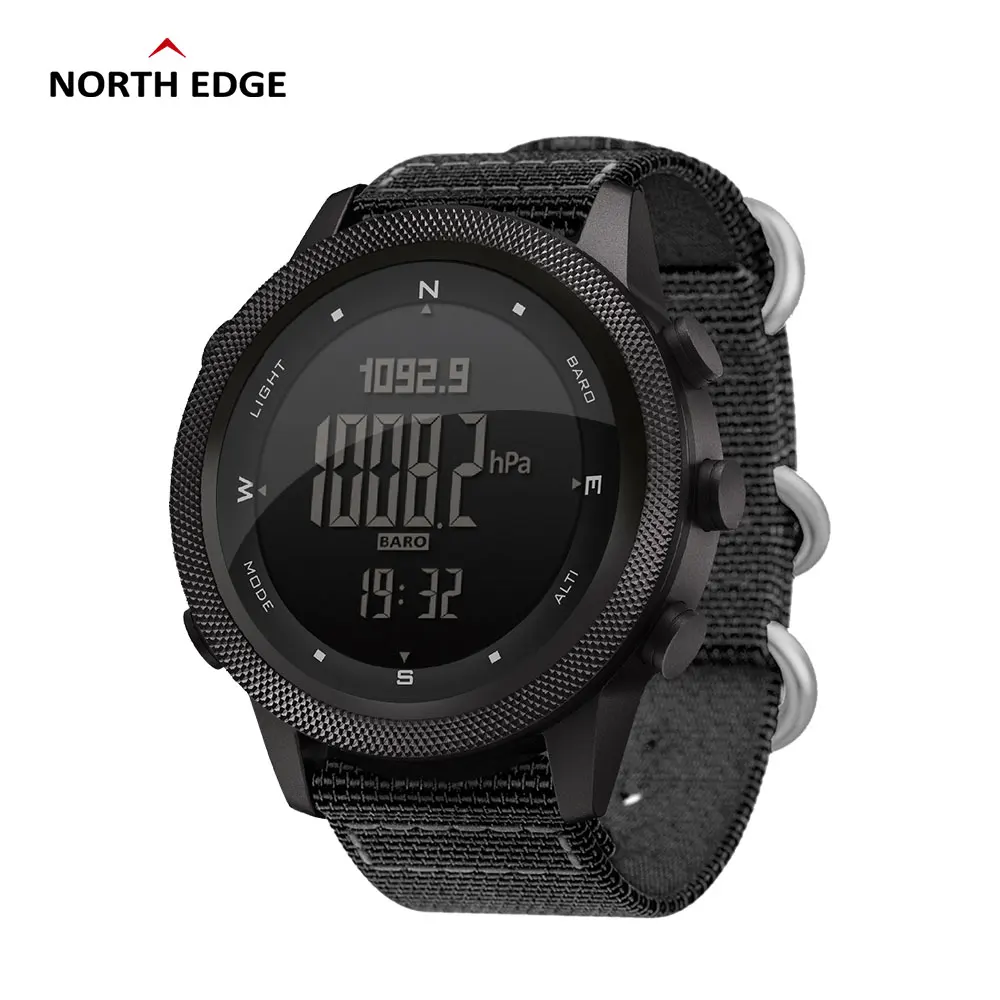 

2022 New NORTH EDGE Men Digital Smart Watch APACHE-46 Military Army Sports Waterproof 50M Altimeter Barometer Compass World Time