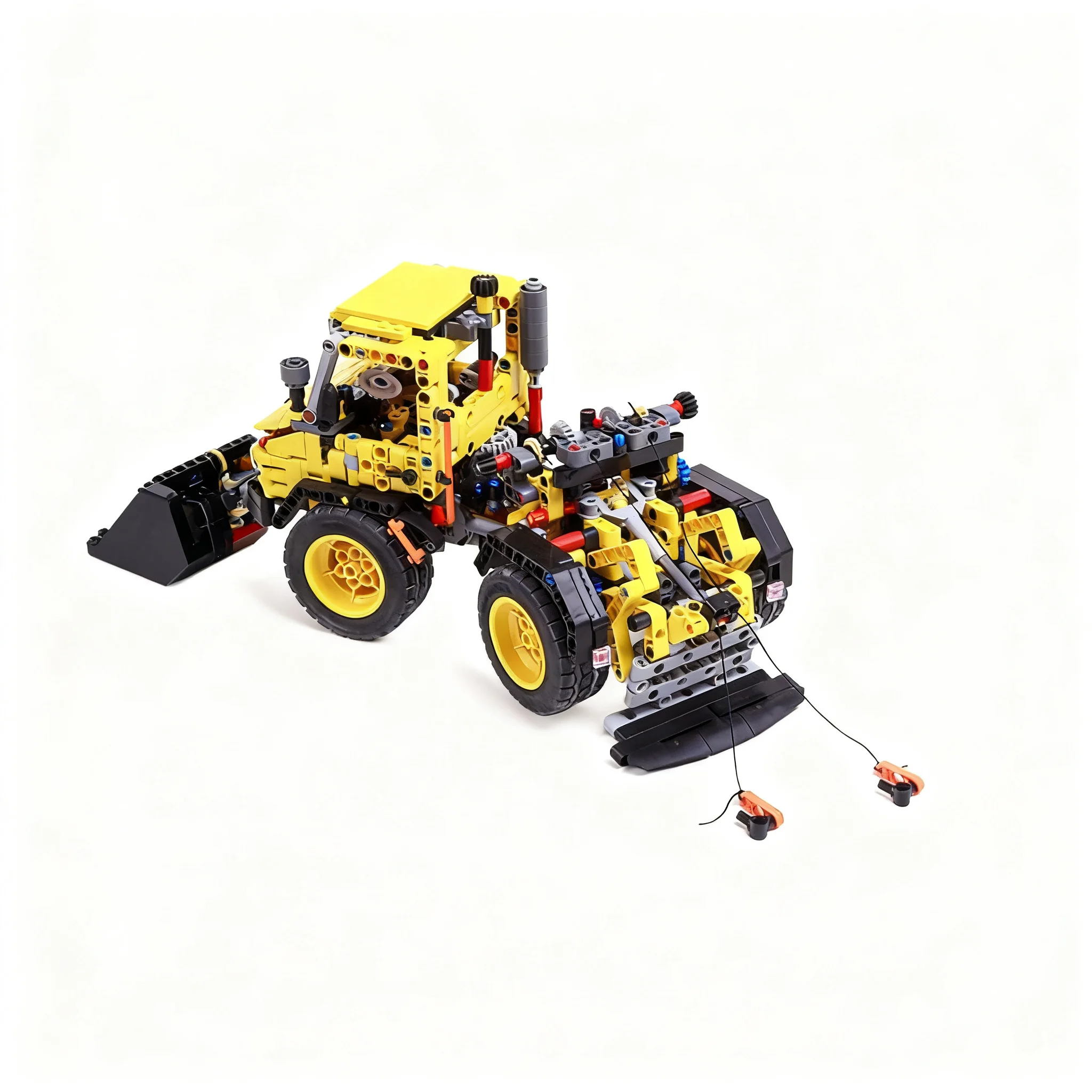 Фото 870 деталей MOC Werner Uniknick MB Unimog Volvo L120, конструктор, игрушка, строительные блоки, рождественские подарки, креативный конструктор для детей, DIY №4