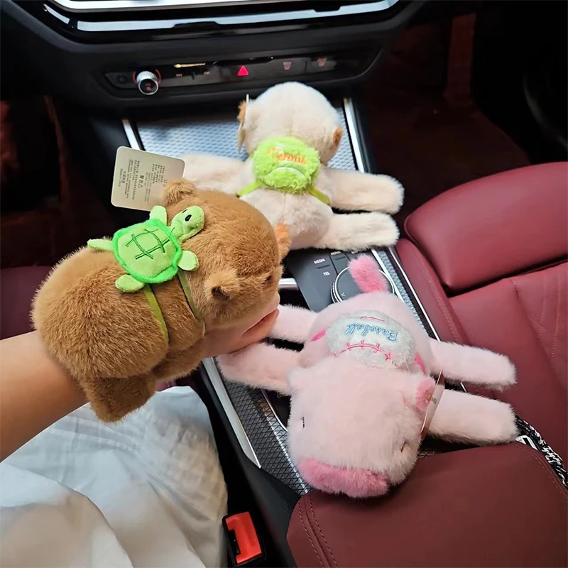 Kawaii забавная капибара плюшевое кольцо с изображением круга для женщин и девочек