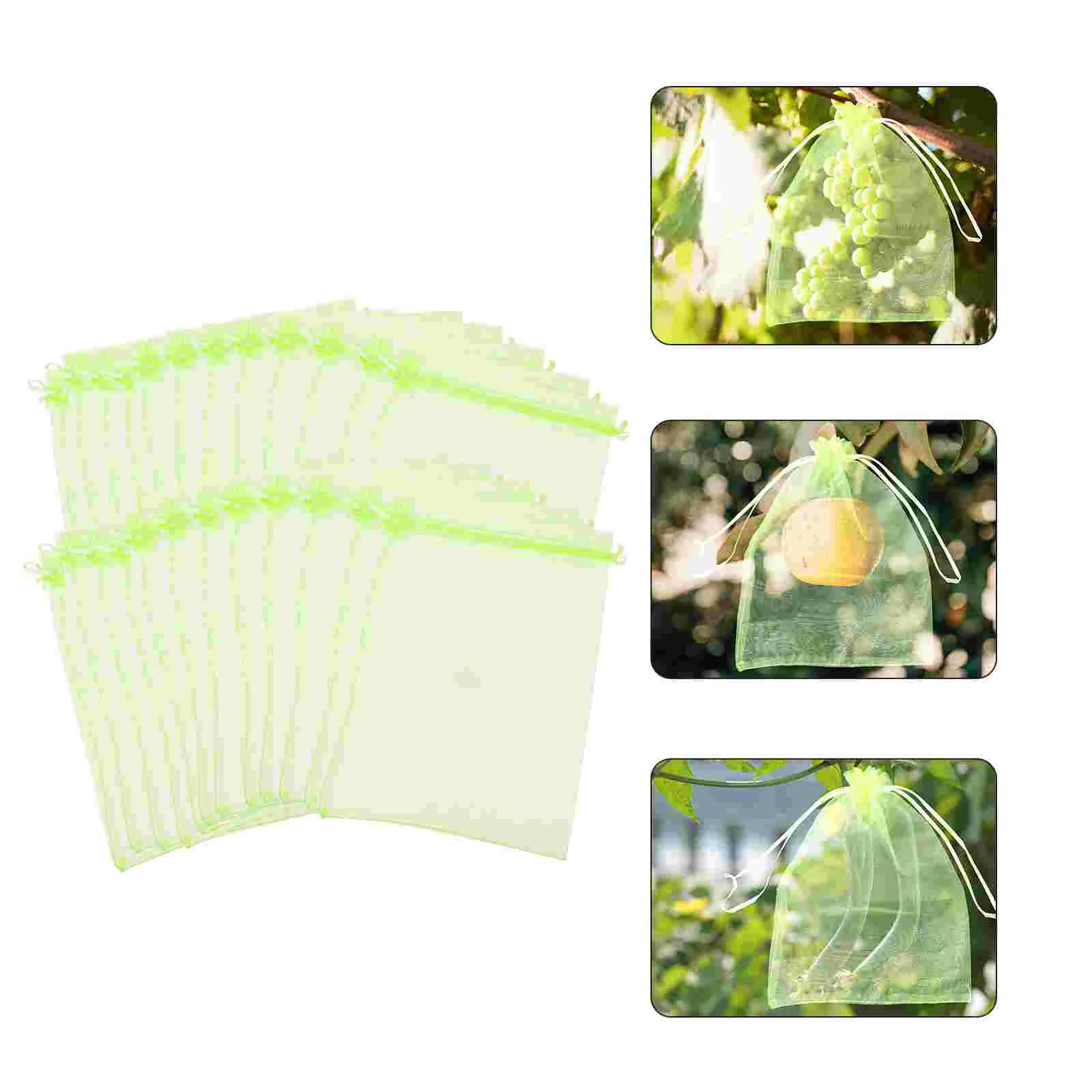 

Fruit Netting Protection Garden Net Mesh Cover Barrier Tree Grape Trees Bird Insect Exclusion Mango Fine Bugs Drawstring Nylon