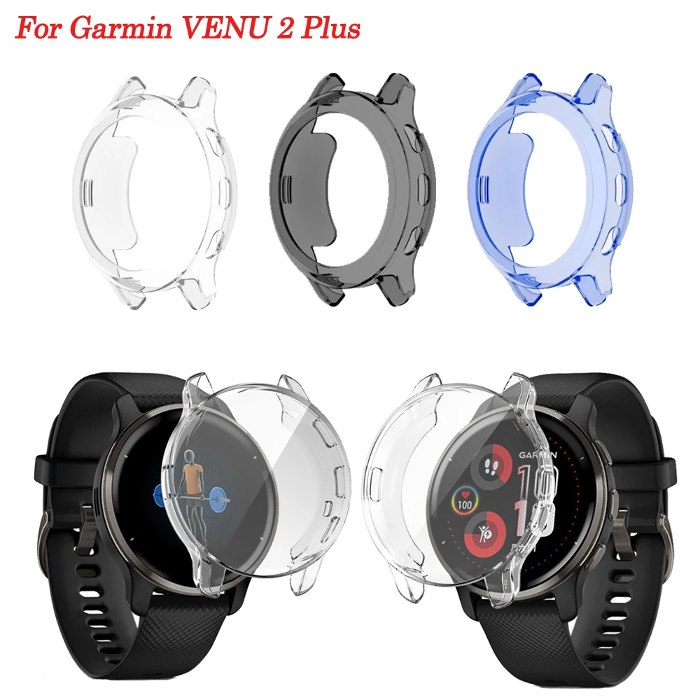 

New Soft TPU Case For Garmin Venu 2 Plus Full Cover Replacement Shell Venu2 Plus Smartwatch Screen Protector Cover Accessories