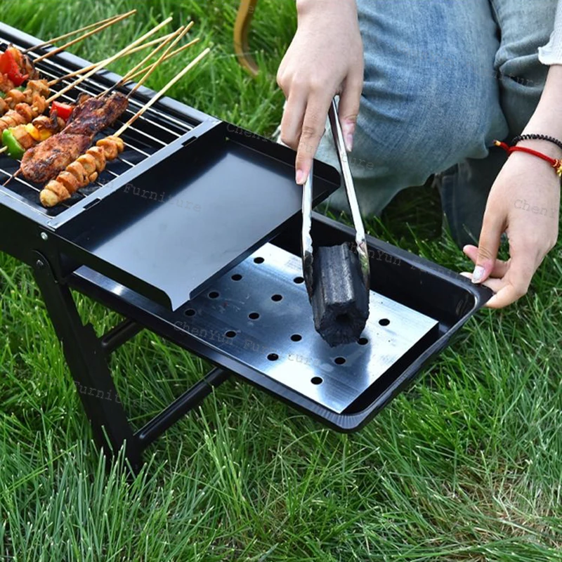 Домашняя уличная плита для пикника портативная стойка приправ угольная Gridiron Tungku