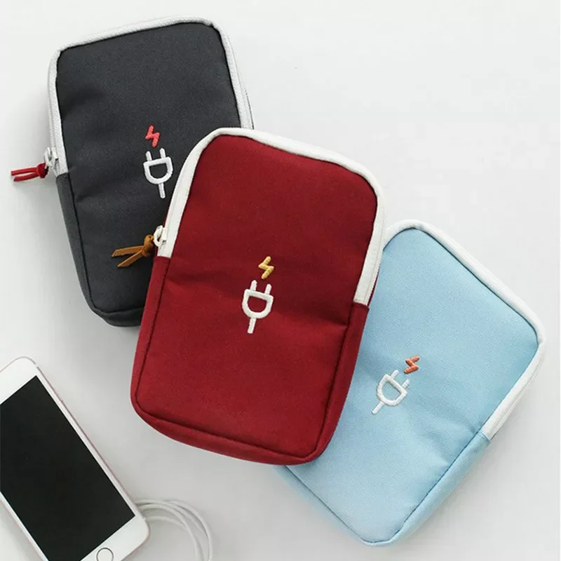 

Gadget Organizer Bag Portable Digital Cable Bag Electronics Accessories Storage Carrying Case Pouch for USB Power Bank