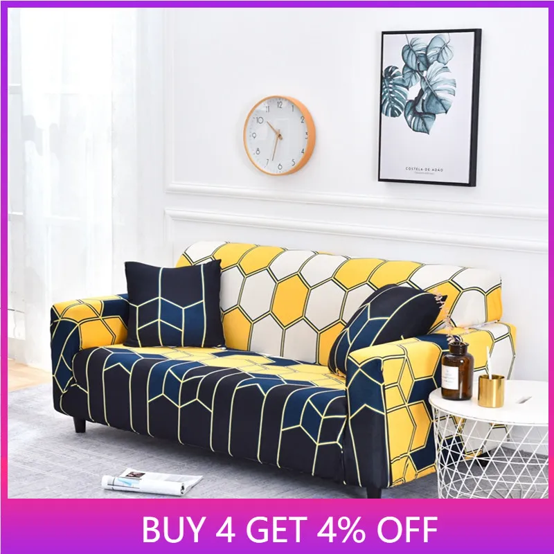 

Sofa Cover Print All Inclusive Elastic Spandex Couch Slipcover for Sofas Sectional Sofa L Shape Sofa Cover Cushion Cover 1pc