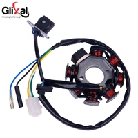 glixal gy6 8 coil magneto alternator stator for 139qmb 139qma chinese scooter moped atv engine ac fired