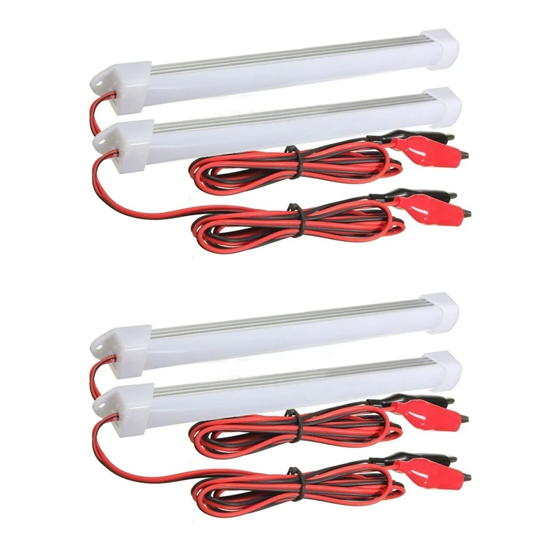 

4X 12V Car LED SMD Interior Light Bar Tube Strip Lamp Van Boat Caravan Motorhome Cold White