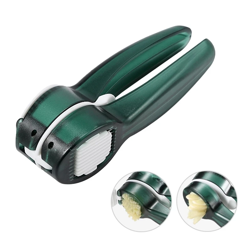

2 In 1 Garlic Press Manual Multifunctional Garlic-Slicer Stainless Steel Garlic Mincer Chopping Squeezer