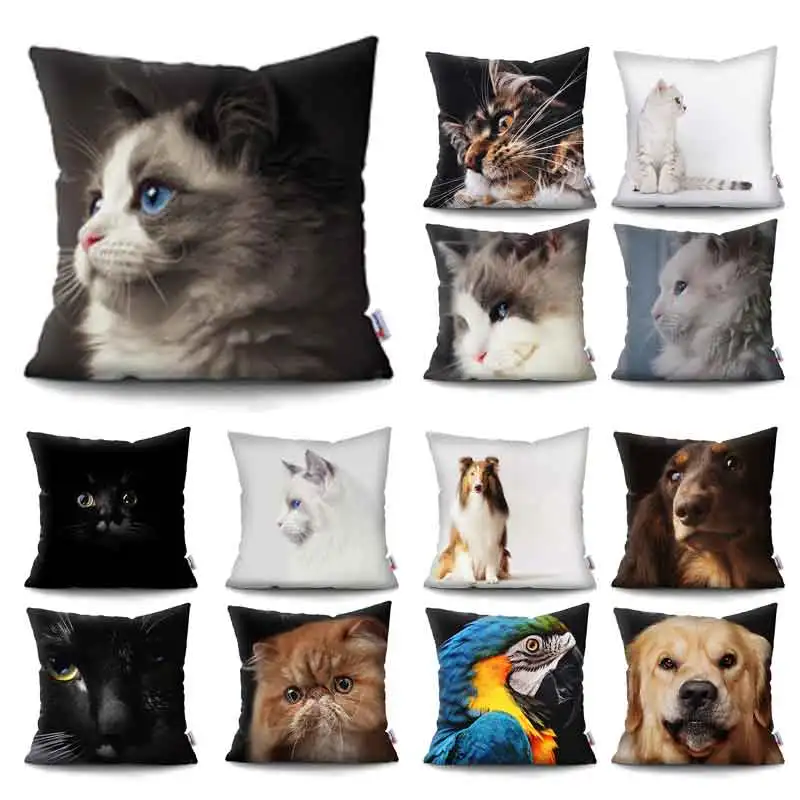 

Bedroom living room decoration cute dog animal pillowcase decoration pillowcase cartoon cat pillowcase sofa decoration