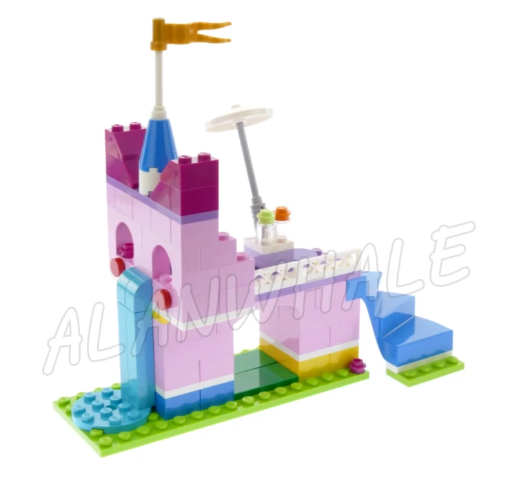 Фото Набор конструкторов Unikingdom Creative Brick Box: Замок, Скейт-парк, Рыночная площадь, 433 детали, совместим с другими конструкторами, модель 11019 №2