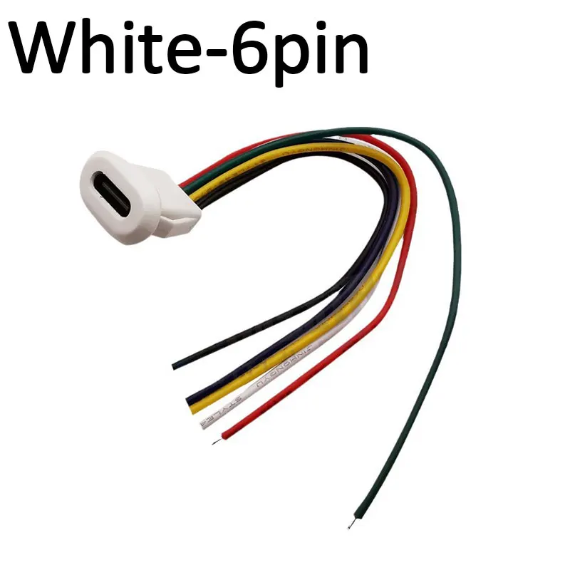 

1 шт. 6-контактный разъем USB типа C с пряжкой для карты, гнездовой разъем 5А для быстрой зарядки, разъем USB-C для зарядного устройства