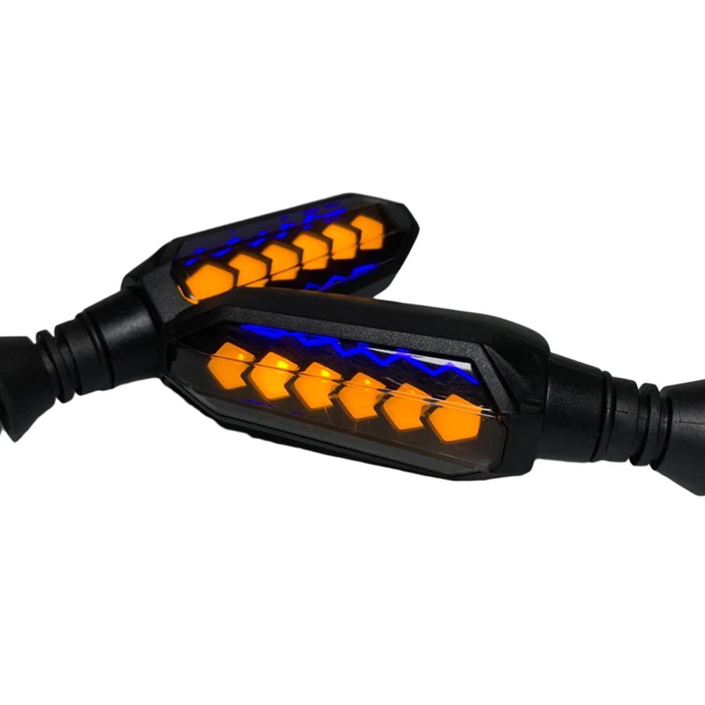 

Motorcycle LED Flowing Turn Signal Universal 12V Flashing Daytime Running Light Running Water Warning Lamp for Motorbike Scooter