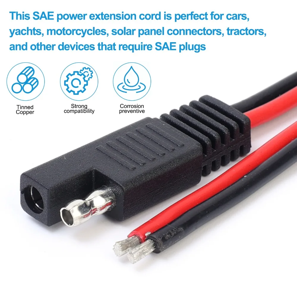 Соединительные кабели SAE Односторонний кабель Удлинитель питания Разъем