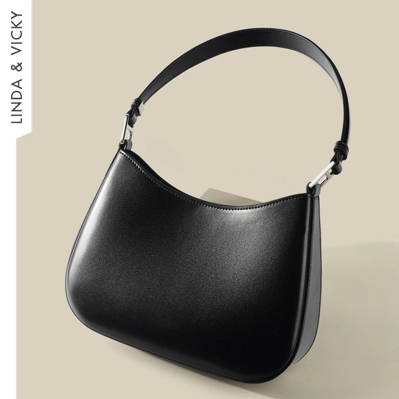 

Handbags For Women 2022Designer Luxury Genuine Leather Half Moon Bags European And American Retro Lady Shoulder Side Bag Fashion