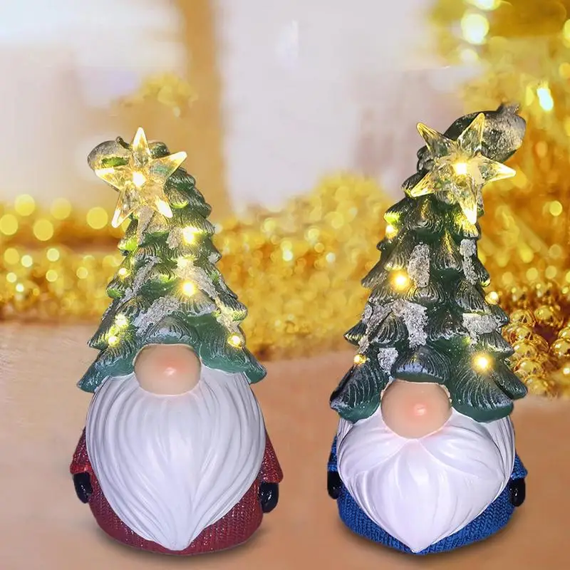 Светящиеся рождественские гномы домашние разноцветные лампочки 2X декоративная